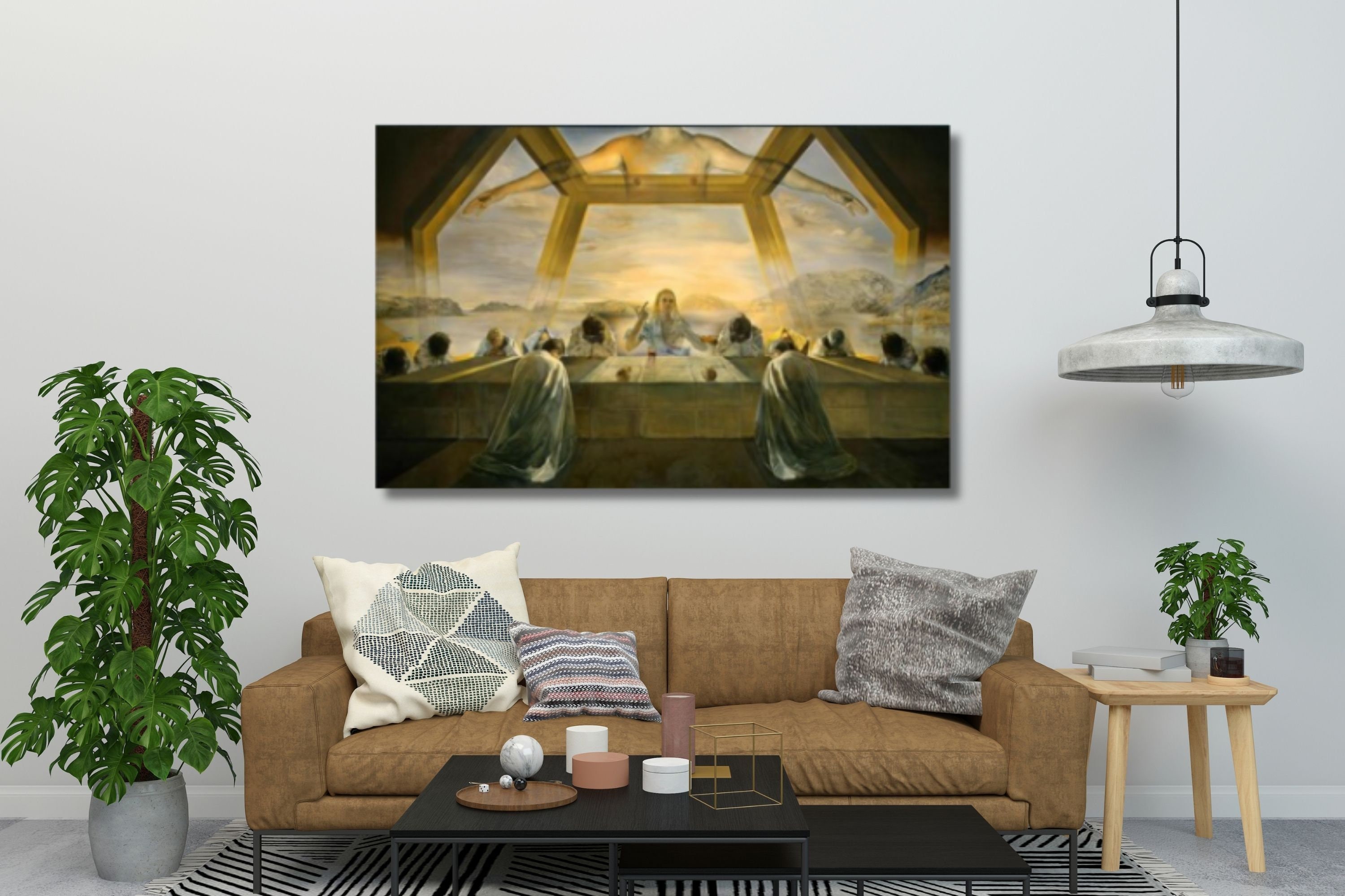 Salvador Dalí (sacrament of the Last Supper, 1955) Canvas Painting ...
