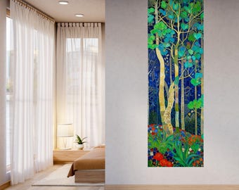 Vertical Bridge Canvas Print, Tall Narrow Wall Art