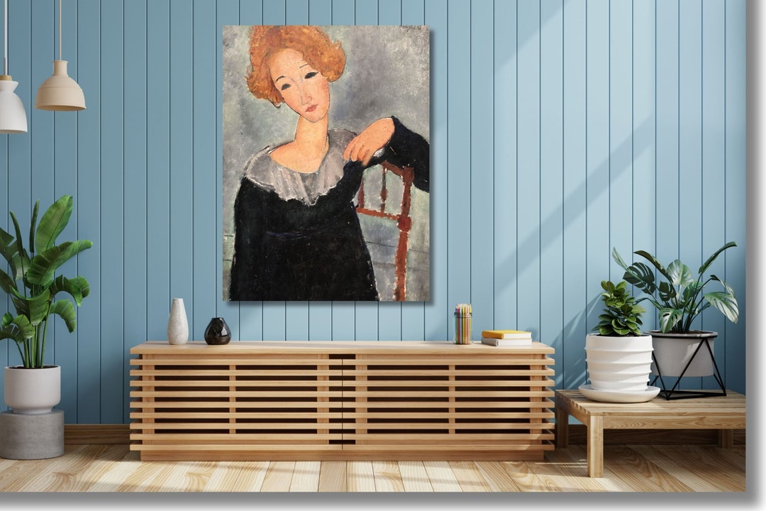 Amedeo Modigliani-woman With Red Hair 1917poster,print,artreproduction