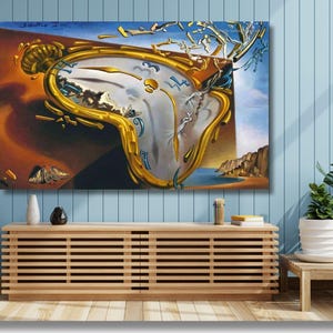 Salvador Dali “Melting Watch 1954" Canvas Prints, Salvador Dali “Melting Watch 1954" Canvas Paintings, Dali Gift Posters, Perfect Prints