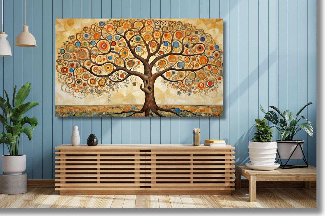 Gustav Klimt Canvas Wall Art Framed Canvas Print Wall Art Famous Art ...