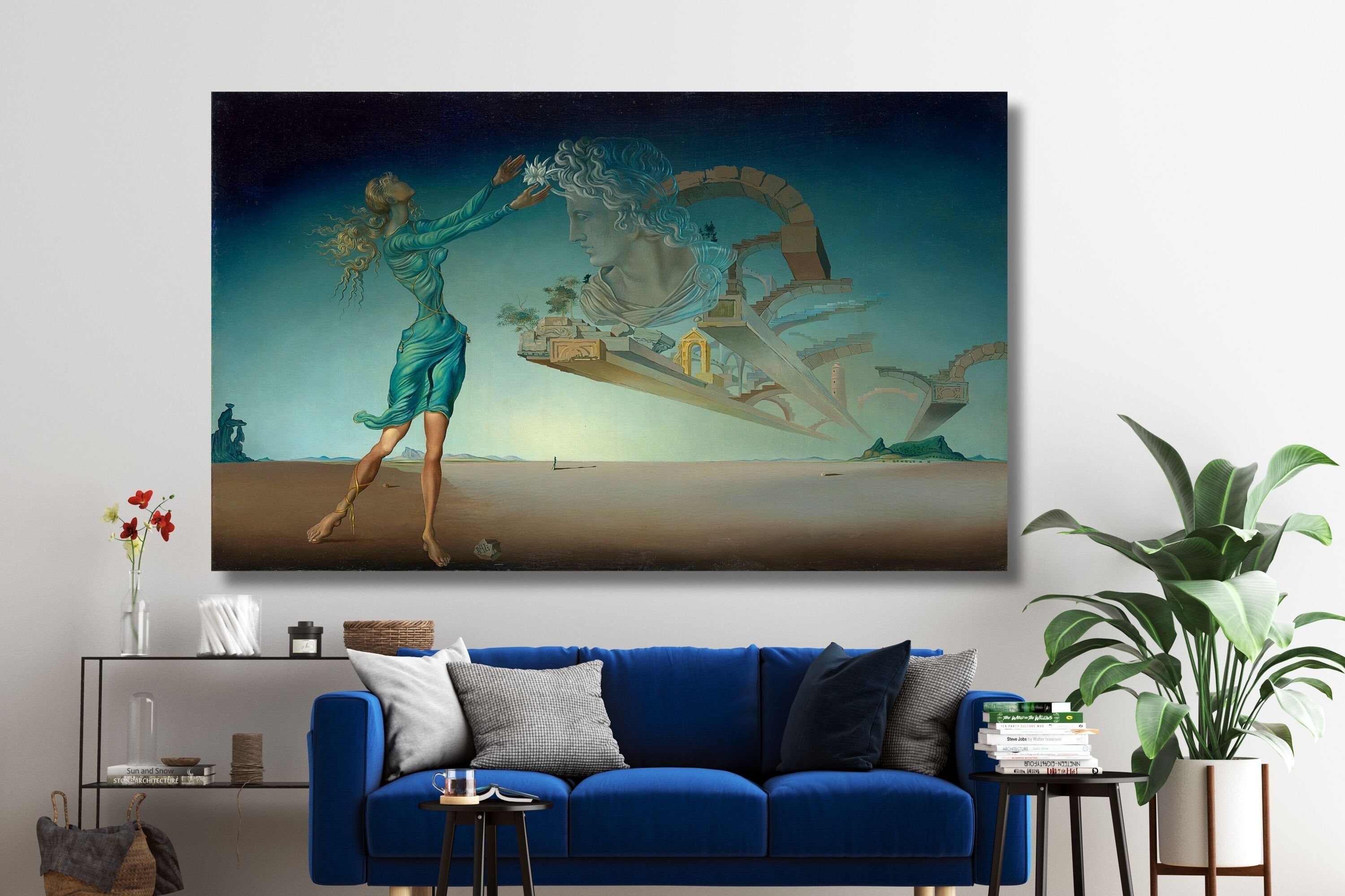 サルバドール・ダリ（砂漠の蜃気楼三部作、1946年）キャンバスポスター