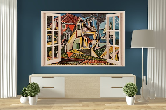 ウィンドウビューキャンバス オープンウィンドウキャンバス ピカソ絵画