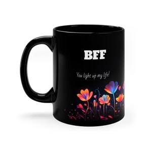 Custom Luminescent Wildflower Coffee Mug, Personalized Mug, Make Your Own Mug