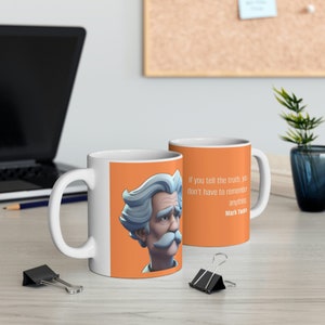 NEW! Inspirational Quote Mug | Heroes Series | Mark Twain (Ceramic 11oz)