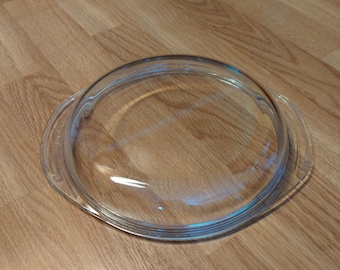 Pyrex Clear Glass Lid Cover Tab Handles for Casserole Dish 684-C A-7 Vintage