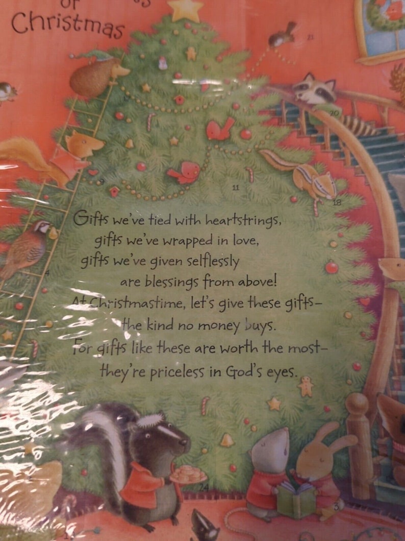 Hallmark Advent Calendar the True Gifts of Christmas Flaps Messages