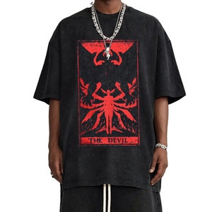 Devil Tarot Satanic Graphic Tee | Gothic Grunge Clothing