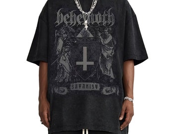 Gothic Satanic Shirt | Y2K Grunge Clothes