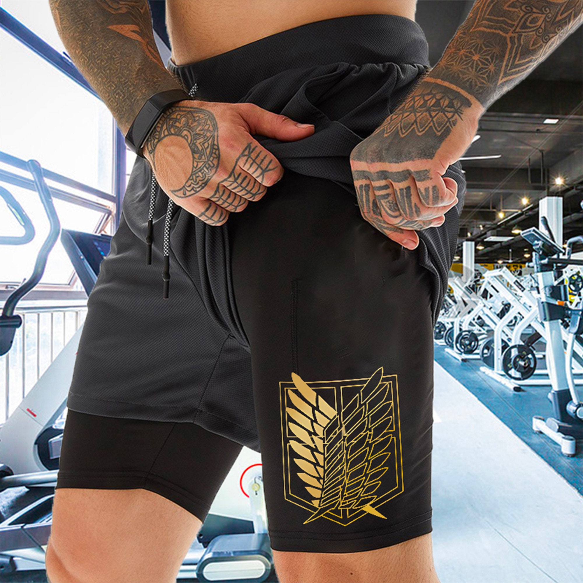 Shop Anime Gym Shorts - Anime Anything - Anime Anything