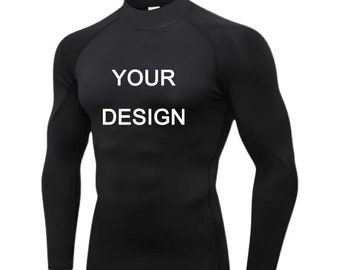 Customizable Men's Gym Compression Shirt | Athletic workout Clothes