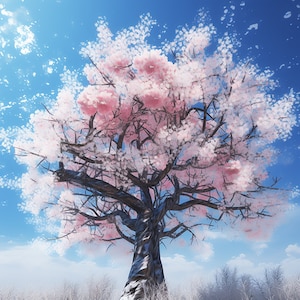 8 Premium Japanese Sakura - Cherry Blossom Watercolor Clipart - 8 JPGs de qualidade de alta definição, download digital