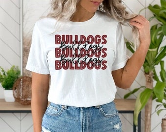 Bulldogs Sport Unisex t-shirt | Bella canvas overhemd | Voetbalseizoen | MSU | Honkbalseizoen | MS Bulldoggen | Sportshirt | Sport ontwerp