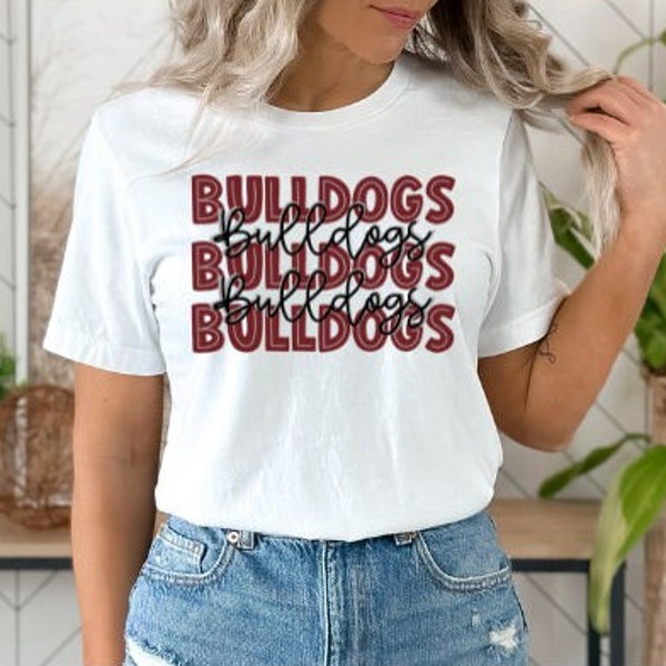 Bulldogs Sports Unisex t-shirt | Bella Canvas Shirt | Football Season | MSU | Baseball Season | MS Bulldogs | Sports Shirt | Sports Design