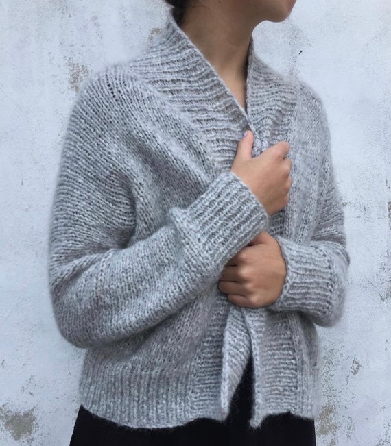 高評価！ Stellapop With Cardigan Rib Alpaca Hand-knit Chic and Cozy カーディガン