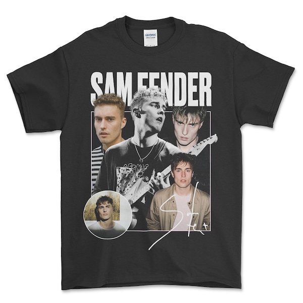 SAM FENDER Vintage Shirt, Homage Tshirt, Fan Tees, Retro 90s T-shirt Fan Art sam fender top