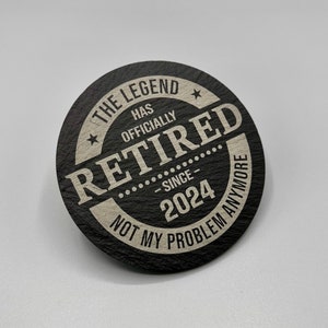 Retirement Coaster | The Legend has Retired | Happy Retirement | Retirement Gift | Present | Gift | Retirement | Colleague | Friend | Family
