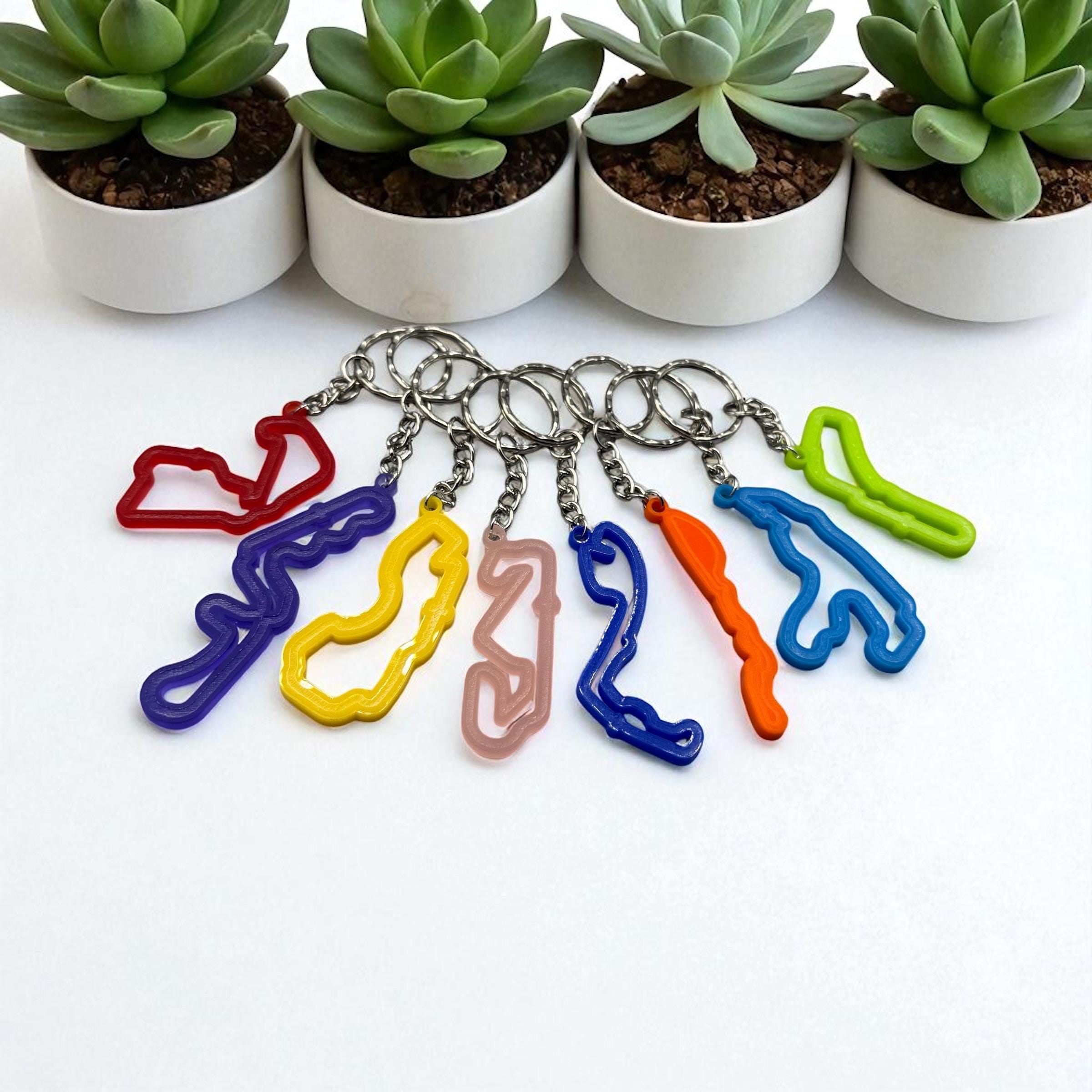 Track Key Ring F1 Race Track Keyring | F1 Circuit Layout | Formula One | F1 Fan ...