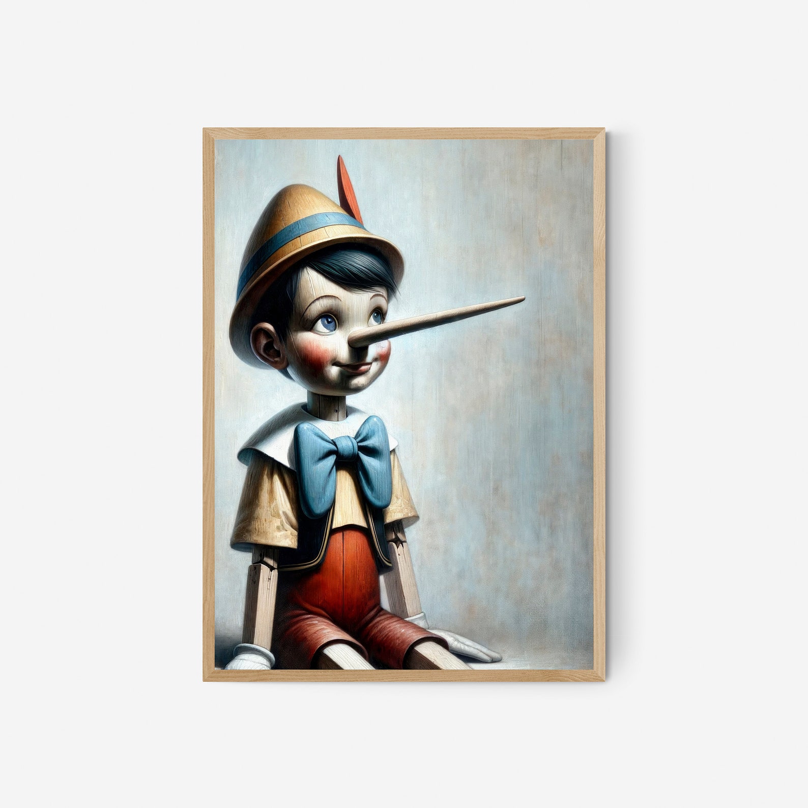 PRINTABLE | Classic Pinocchio Art - the Puppet With a Growing Nose ...