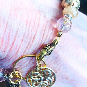 Peach Heart Clasp Bracelet