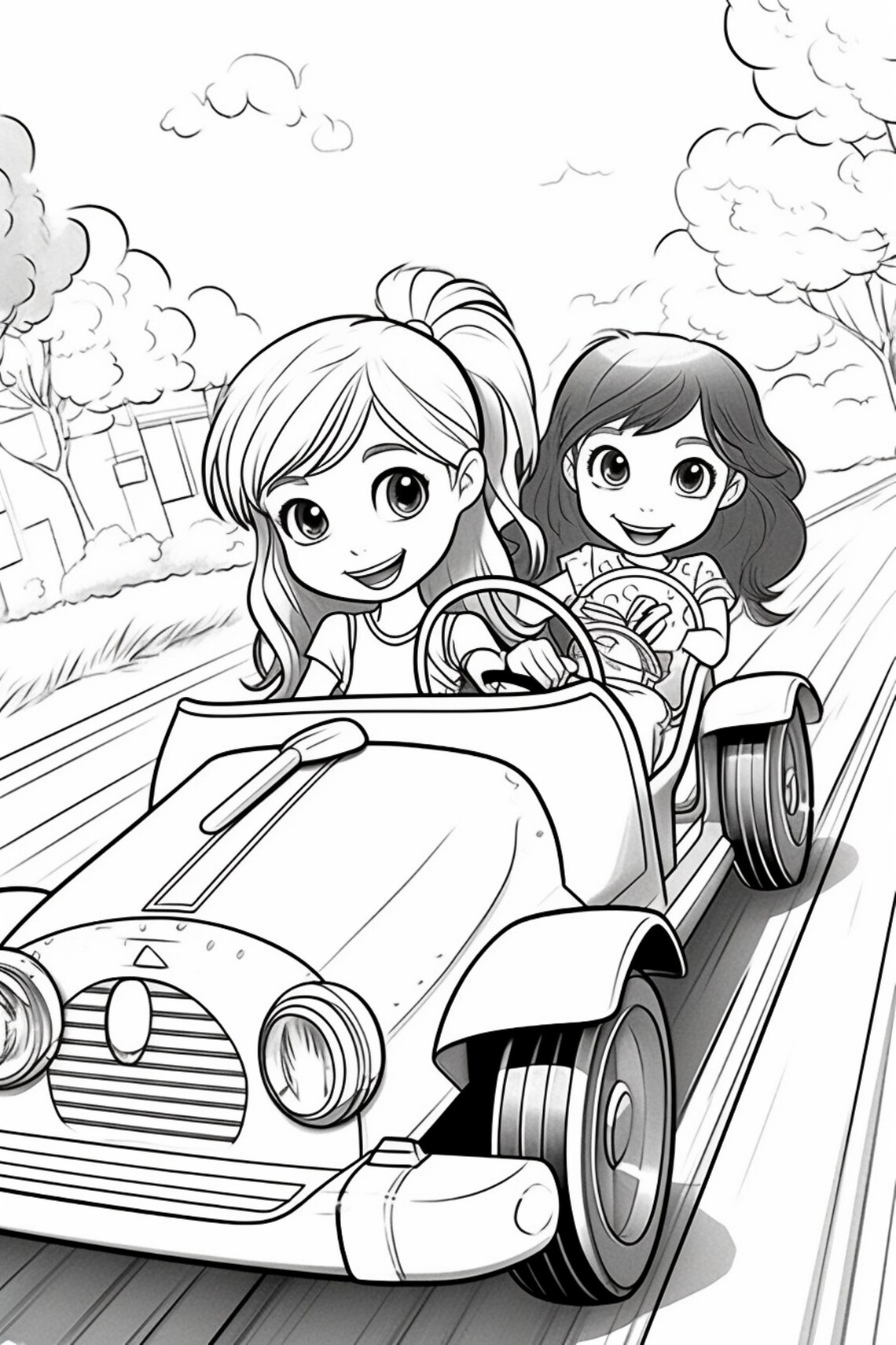 Race Car 7- Coloring Pages (5) - Etsy