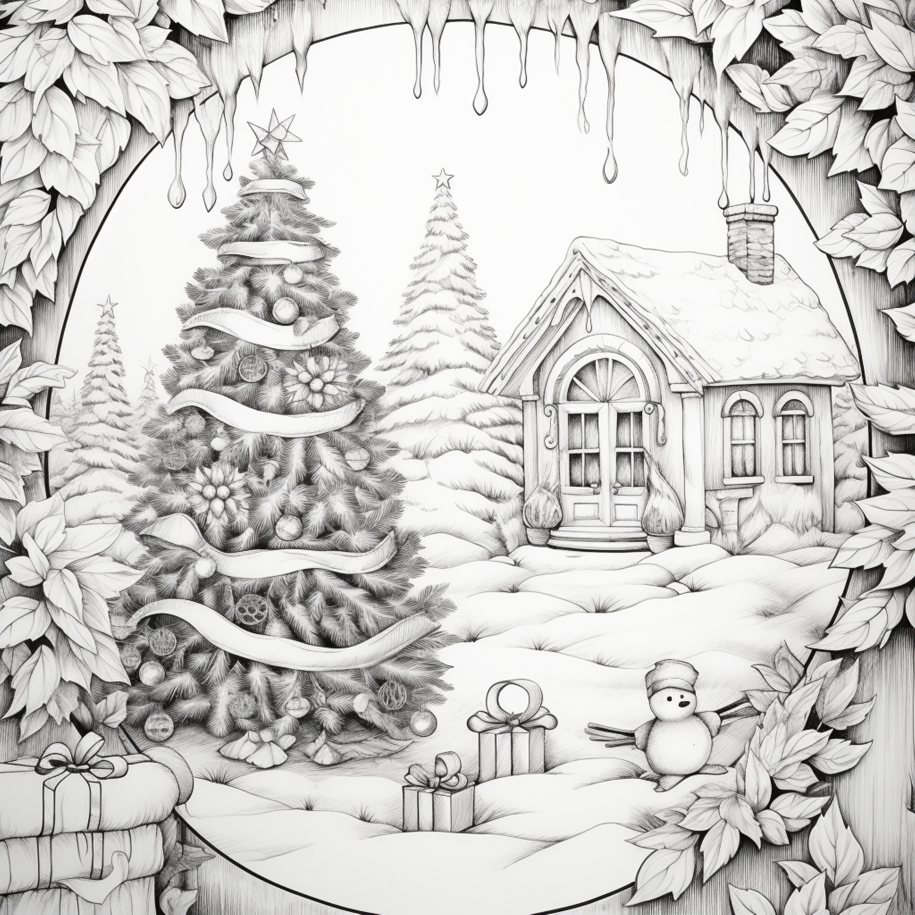 Free Winter Coloring Pics for Kids