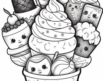 Mermaid 2 Coloring Pages 5 - Etsy