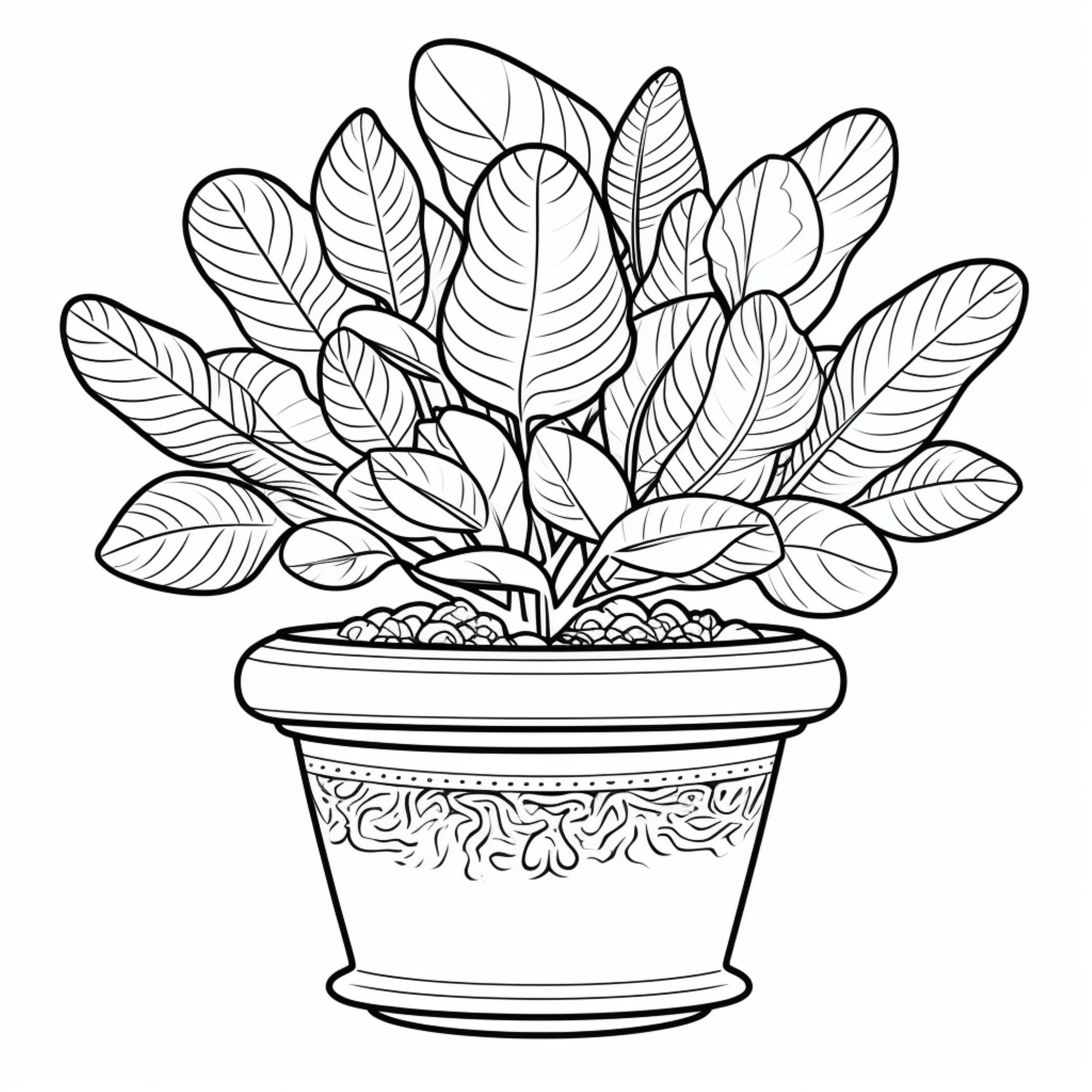 Plants 1- Coloring Pages (5) - Etsy