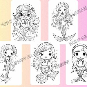 Mermaid 1- Coloring pages (5)