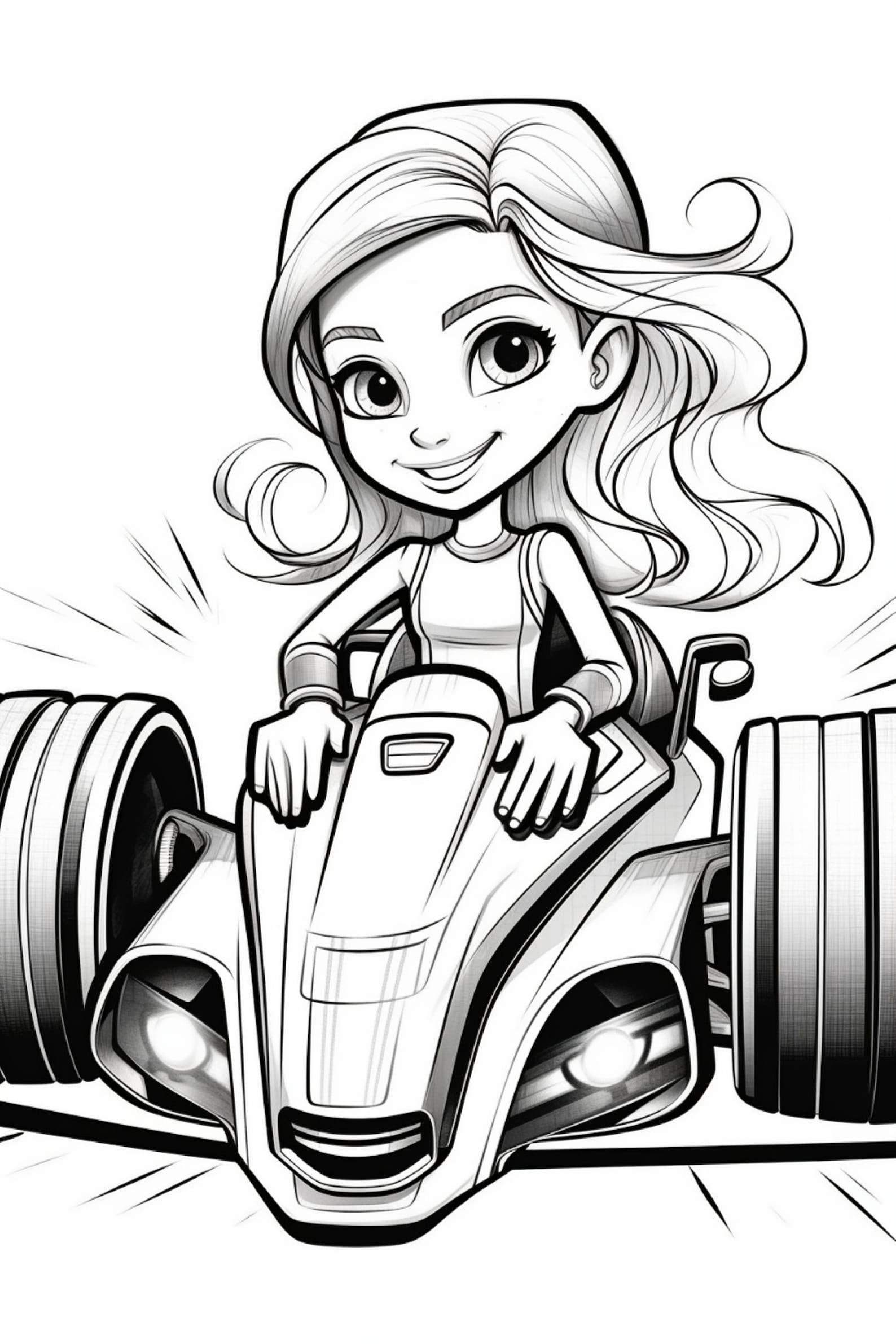 Race Car 6- Coloring Pages (5) - Etsy