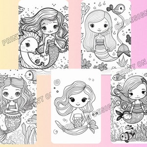 Mermaid 3- Coloring pages (5)