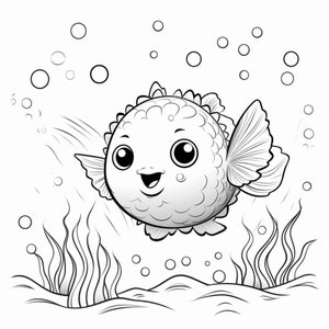 Ocean Creatures 2- Coloring pages (5)