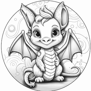 Dragon 1- Coloring pages (5)