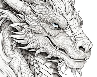 ドラゴン 15 - ぬり絵 (5)