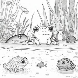 Frog 1- Coloring pages (5)