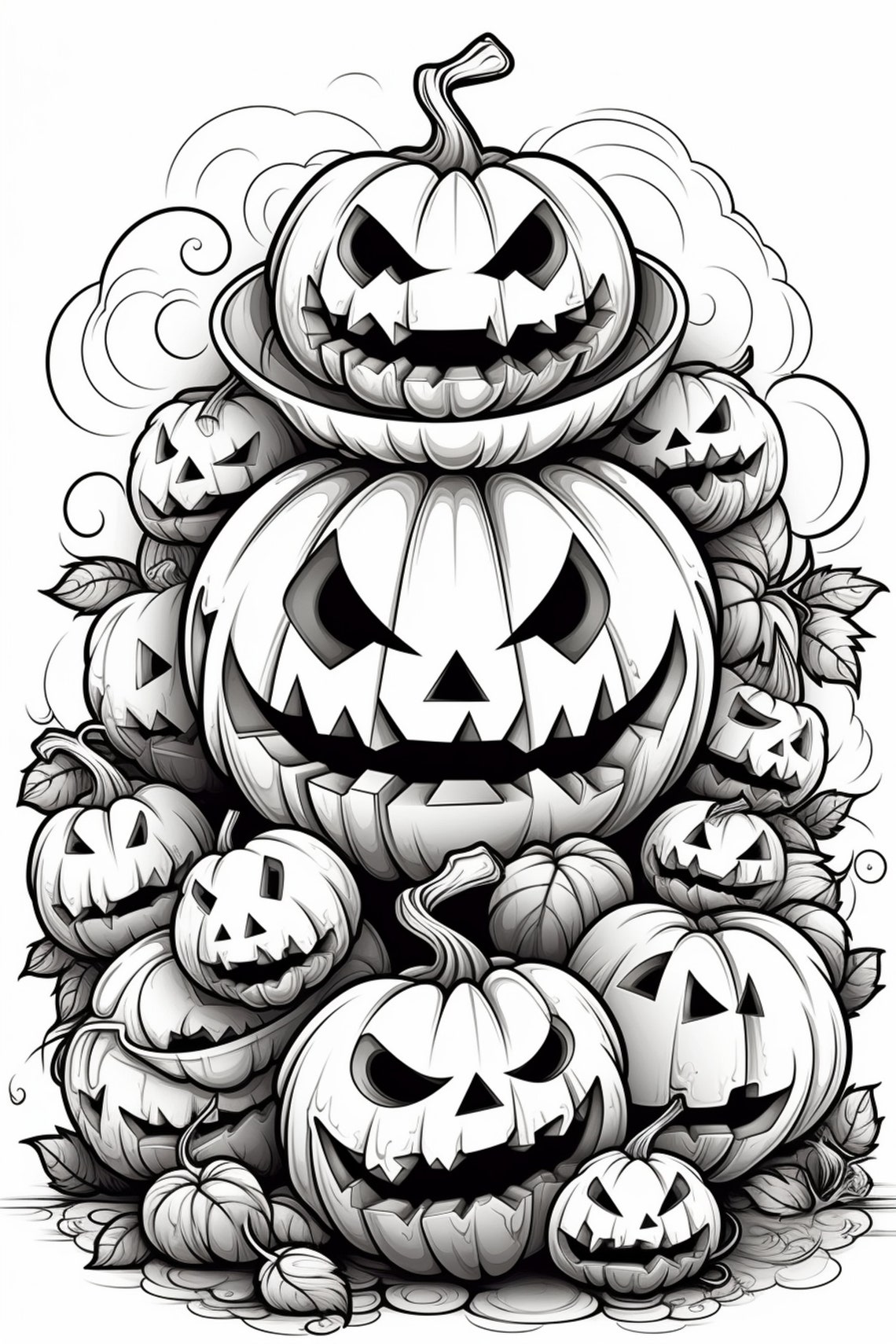 Halloween 5 Coloring Pages 5 - Etsy