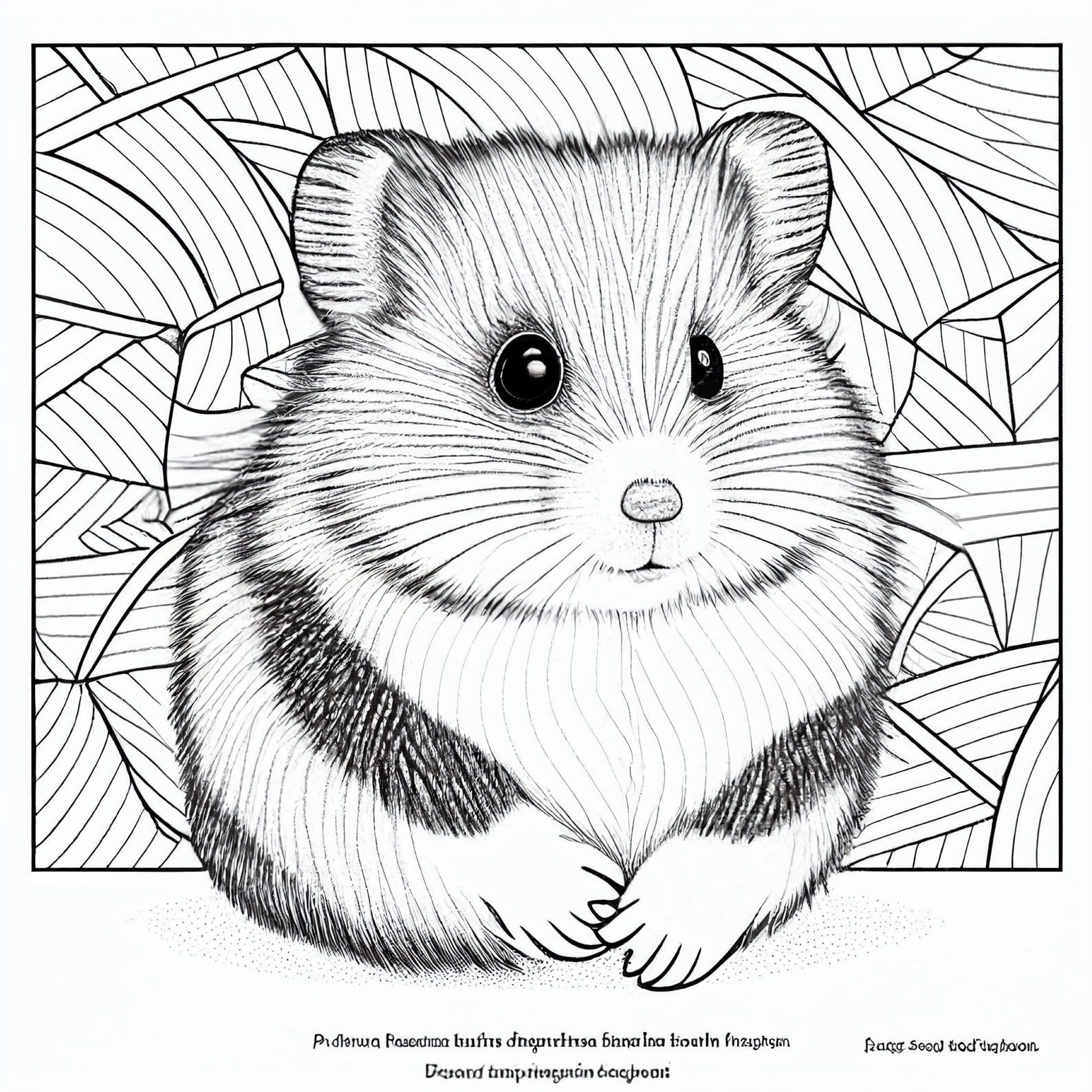 Hamster Coloring Pages (5) Etsy