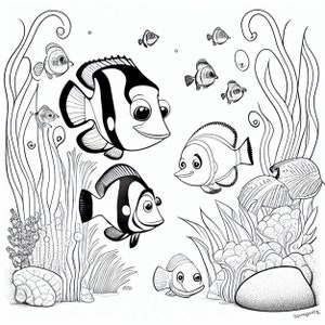 Fish 2- Coloring pages (5)