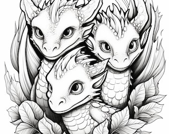 Mermaid 2 Coloring Pages 5 - Etsy