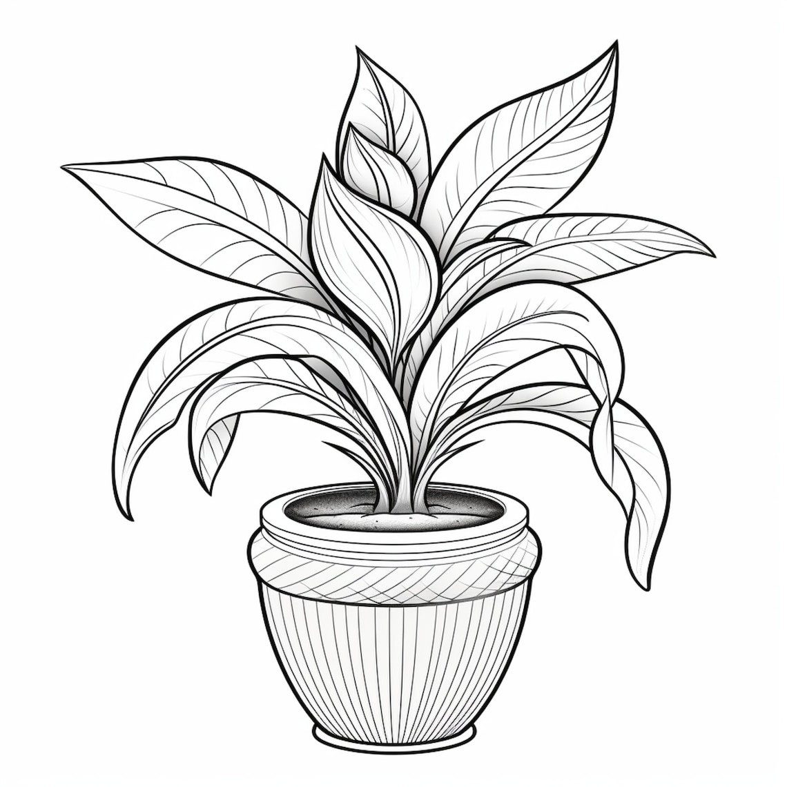 Plants 1- Coloring Pages (5) - Etsy