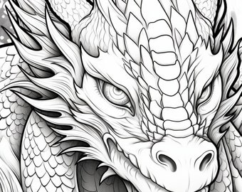 ドラゴン4 - ぬり絵（5）