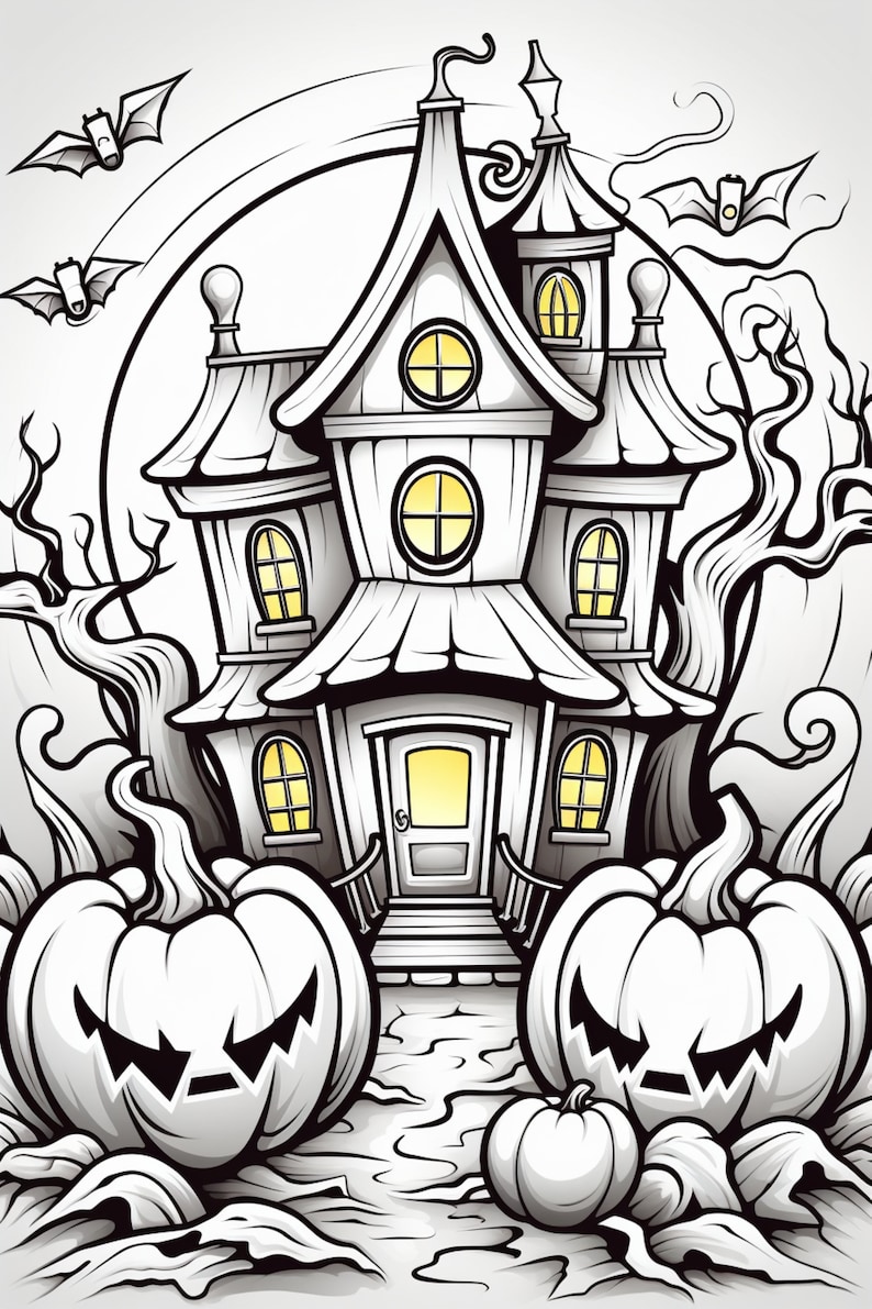 Halloween 4 Coloring Pages 5 - Il 794xN.5124444450 J7up 