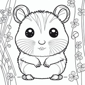 Hamster- Coloring pages (5)