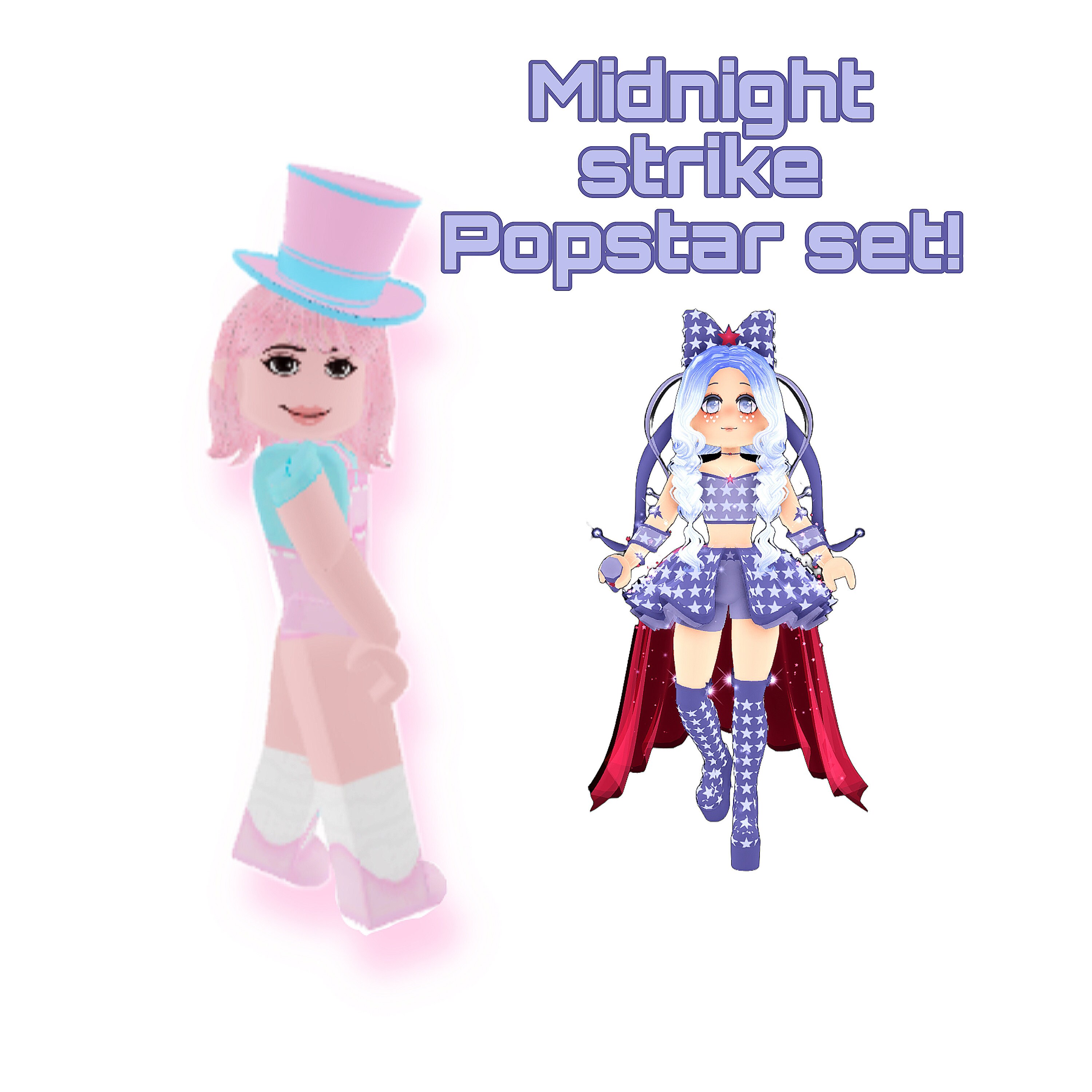 Midnight Strike Popstar Set Royale High Read Description Etsy