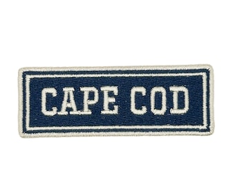 Cape Cod Embroidered Patch | Cape Cod Iron On Patch | New England Patch | Coastal Beach Patch | Cape Cod Souvenir Gift