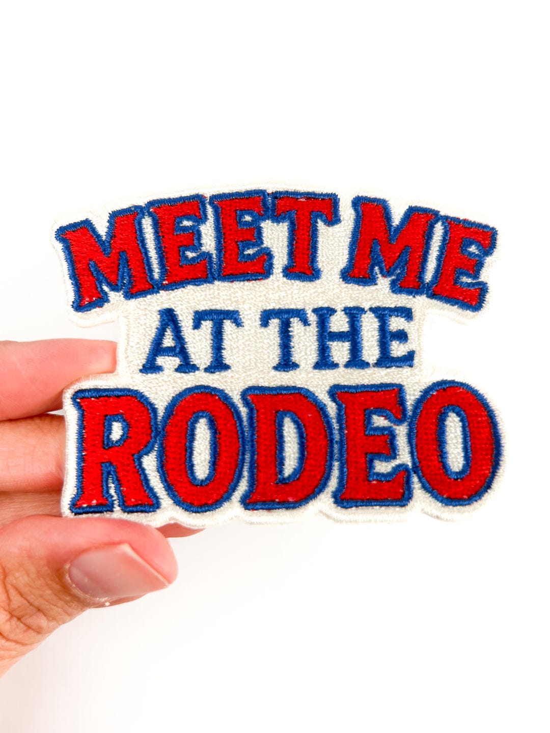 Meet Me at the Rodeo Patch – Embroidered Iron-on Patch for Rodeo Fans ...
