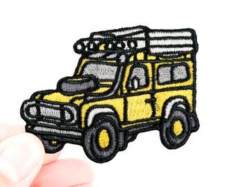 Iron On Patch Embroidered Patch Overland Overlander Patch Land Rover Defender Patch Jeep Sew On Patch for Hat Patch for Clothing Outdoor
