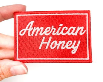 American Honey Patch – Embroidered Iron On Patch for Country Girls, Southern Style, Rodeo Jackets, Denim Vests, Cowgirl Gifts