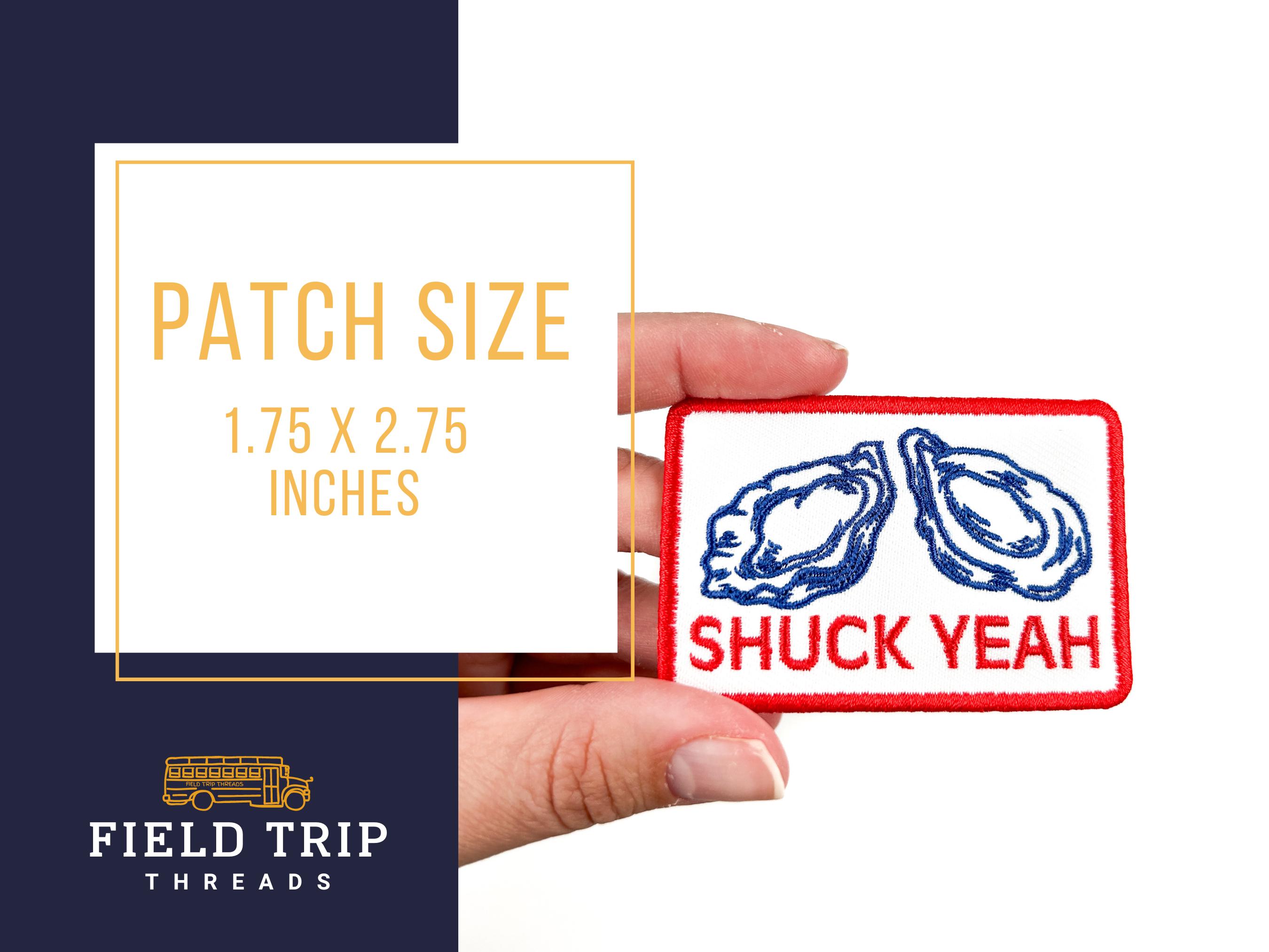 Shuck Yeah Embroidered Iron-on Sew-on Patch | Hats, Clothing and