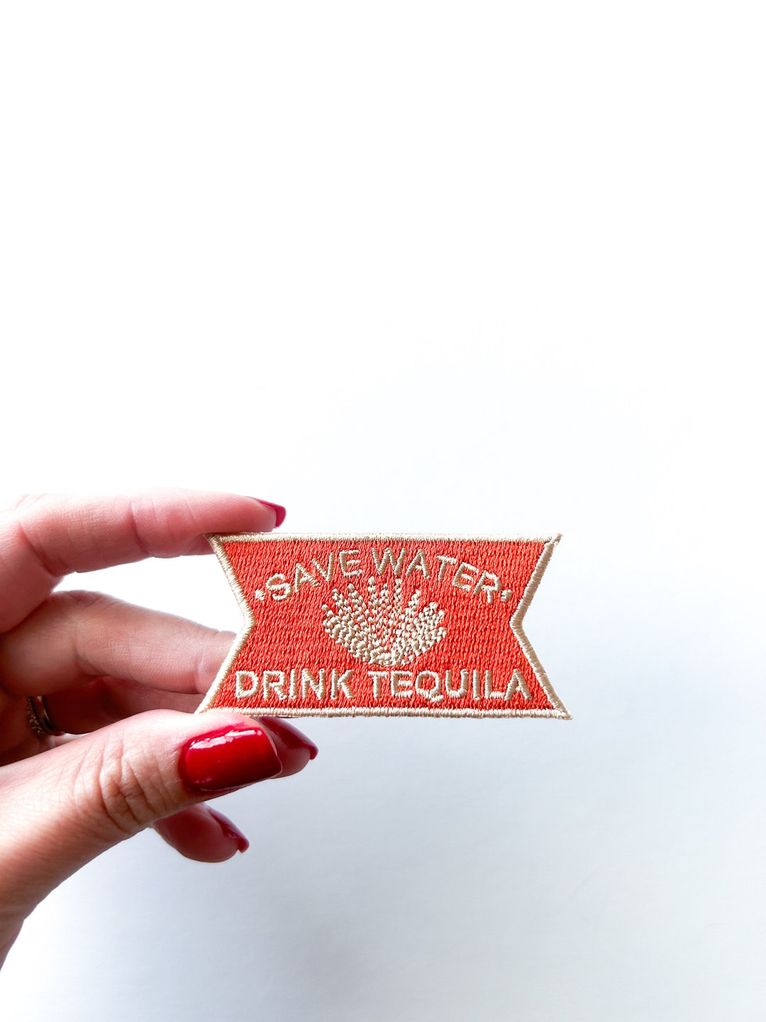 Save Water Drink Tequila Ironon Patch, Perfect for Jackets, Bags, Caps
